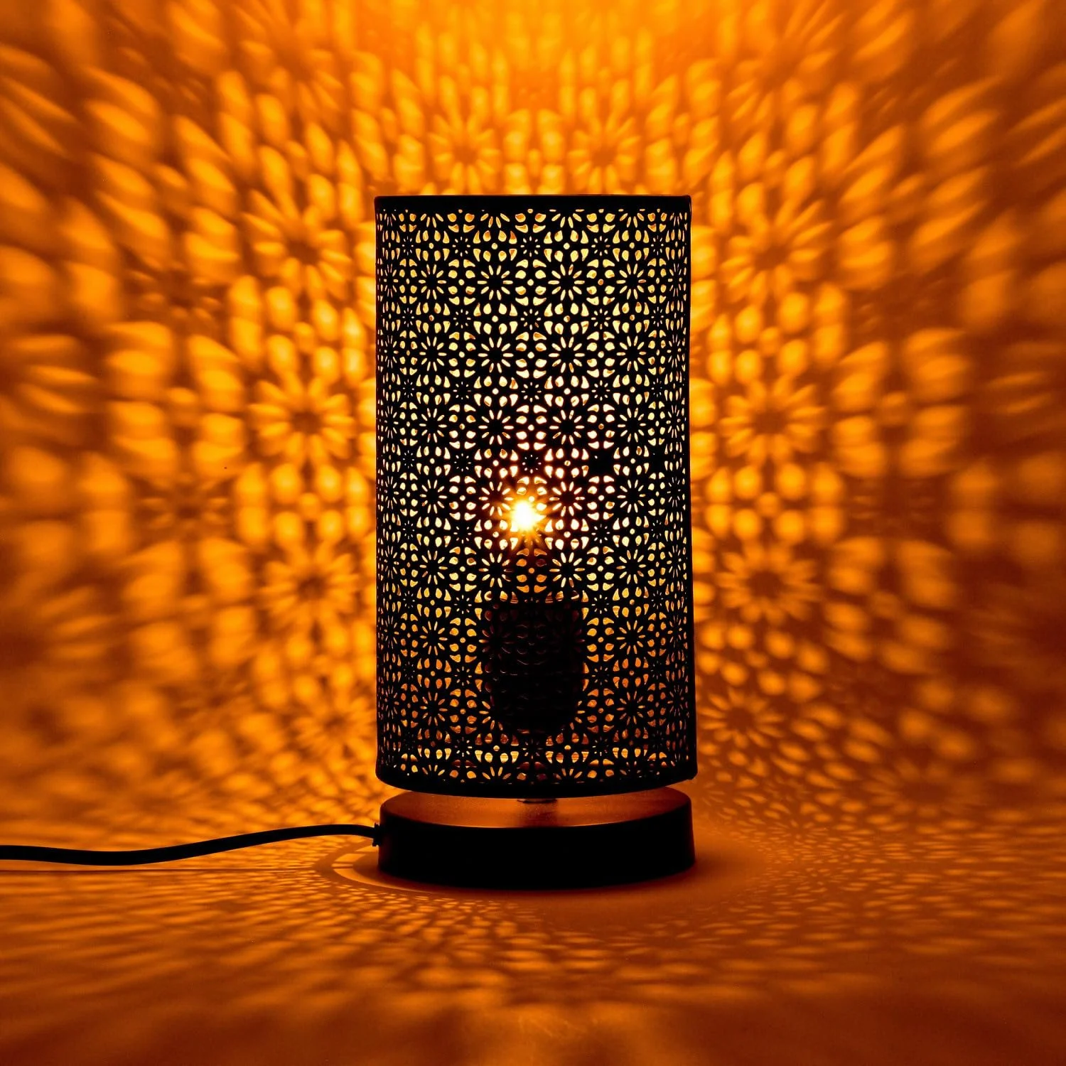 Настільна лампа Marrakech Tuza 25 см метал E27 Чорна, фото №3