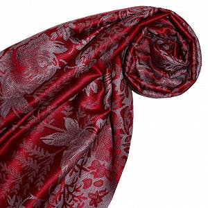 Пашмина Lorenzo Cana Дамасский узор 70 x 180 см Натуральное волокно Жаккард synthetic.ua - Фото 1