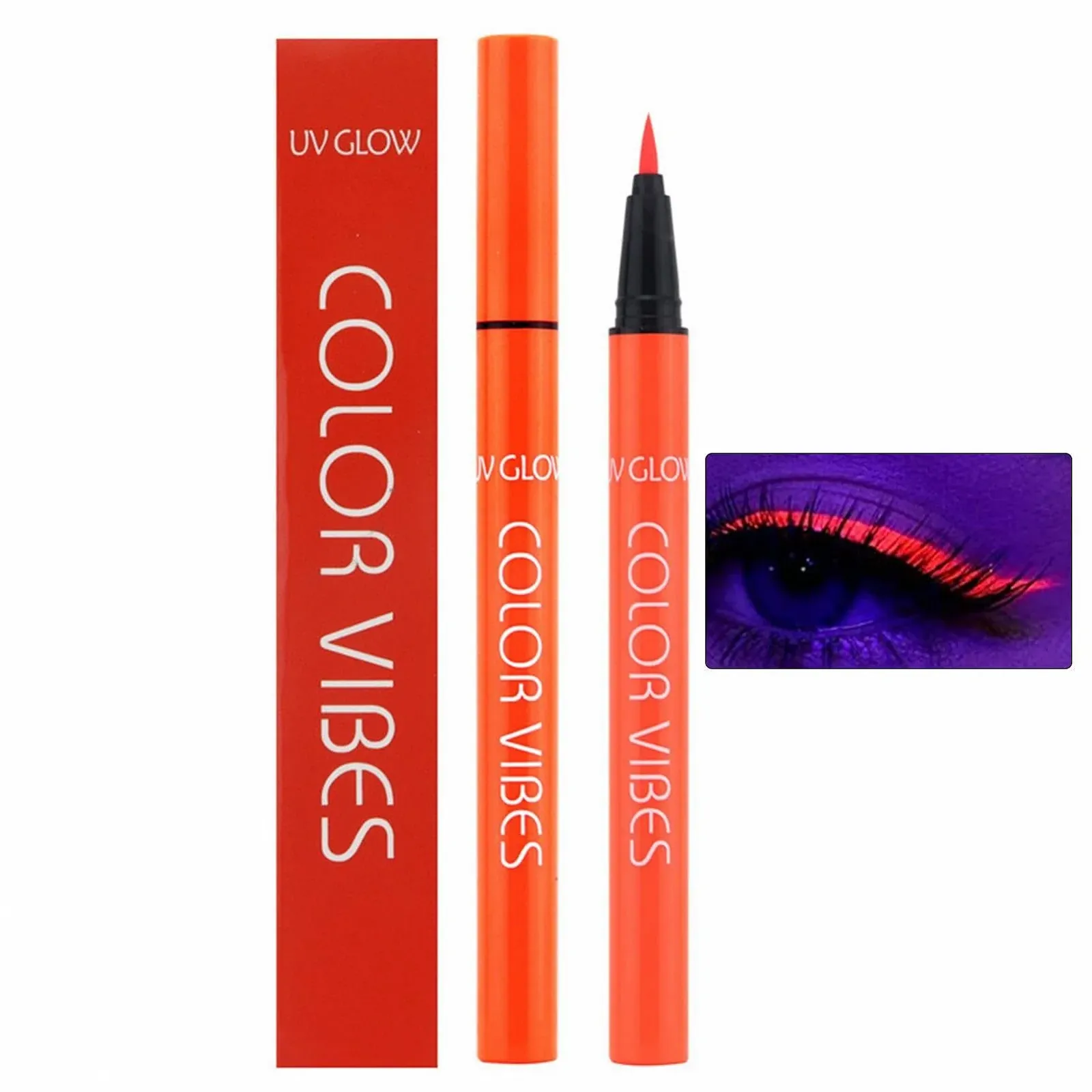 Підводка для очей Fowybe, матова, водостійка, не розмазується, 8 кольорів, неонова, для вечірок та маскарадів, фото №7