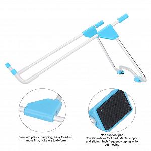Підставка для ноутбука складна, регульована під різним кутом, трикутна, міцна з нековзною силіконовою основою synthetic.ua - Фото 1