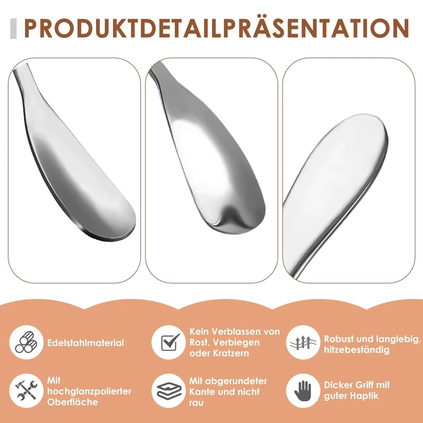 Ложка для лате макіато Набір 8 штук, фото №3