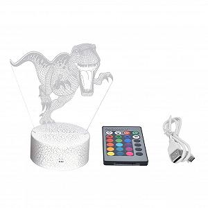 Нічник Haofy Dinosaurier Nachtlicht 3D 16 Farbe 5 Helligkeitsstufe 4 Blitzmodi synthetic.ua - Фото 1
