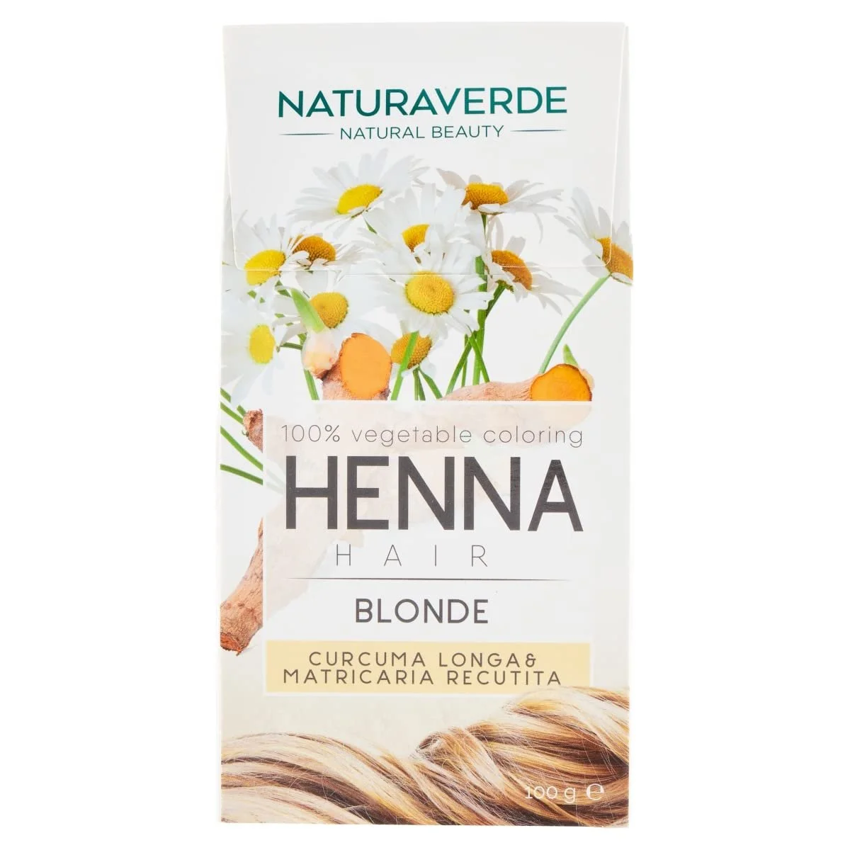 Фарба для волосся Naturaverde Herbal Henna Blonde 100 г, фото №2 Фарба для волосся Naturaverde Herbal Henna Blonde 100 г, фото №2