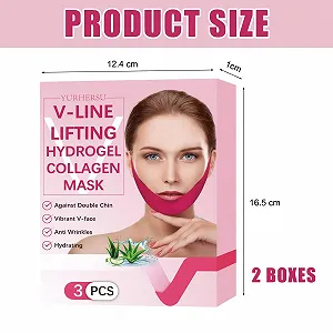 Маска для обличчя з колагеном, ліфтинг, набір з 6 шт synthetic.ua - Фото 1