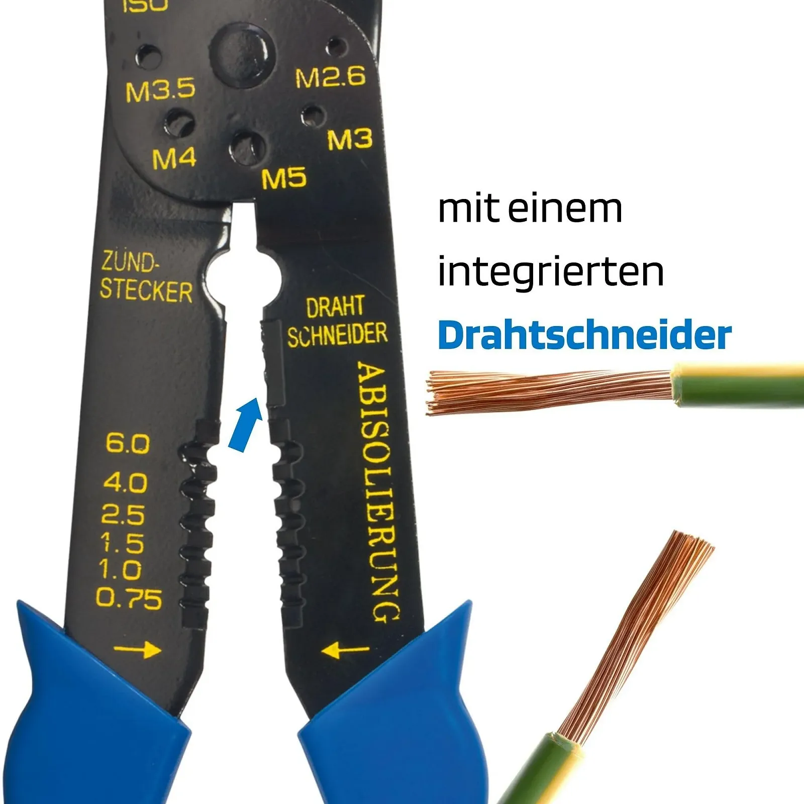 Клещи для кабельных наконечников SW-Stahl для неизолированных наконечников 42501l, фото №5