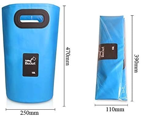 Раковина XCC Outdoor портативная складная PVC ведро складное, емкость: 15 л (темно-синий), фото №4
