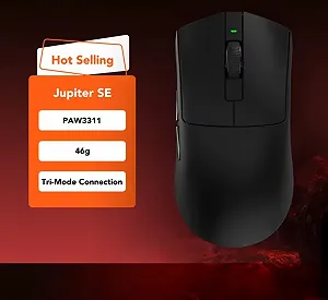 Ігрова мишка KYSONA Jupiter SE Black PAW3311 24000DPI 1000Гц synthetic.ua - Фото 1