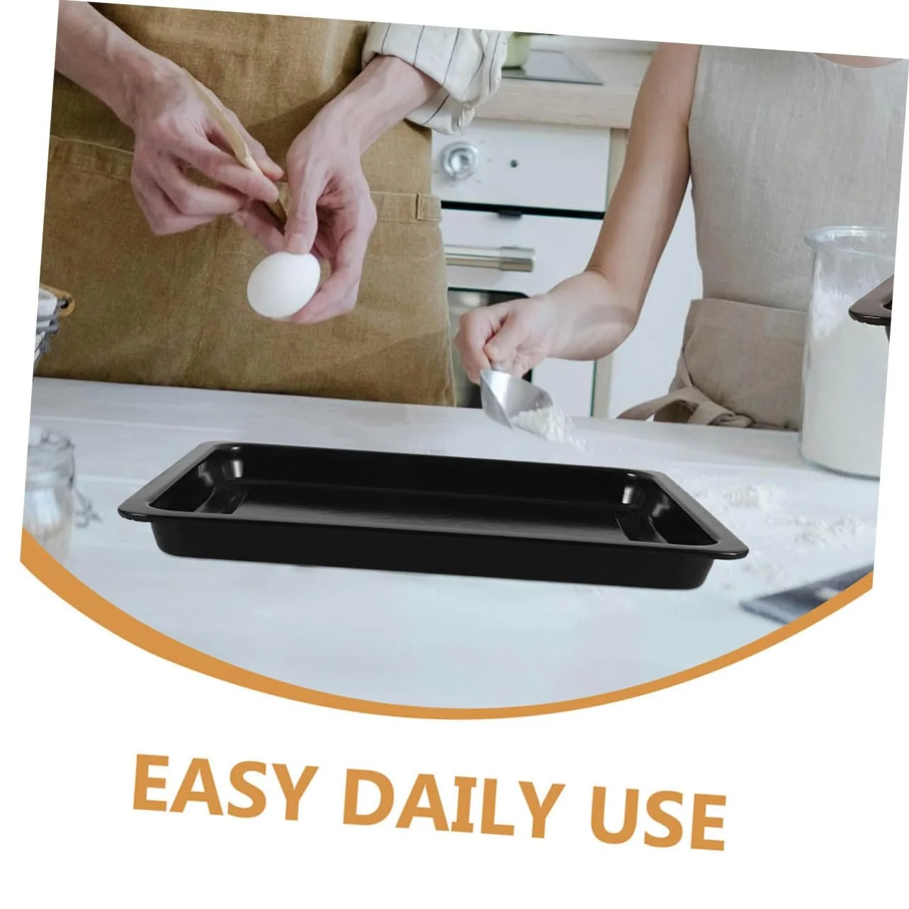 Форма для запікання VALICLUD Прямокутна Емальована Термостійка Компактна Міцна, фото №6