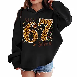 Худі з принтом 67 synthetic.ua - Фото 1