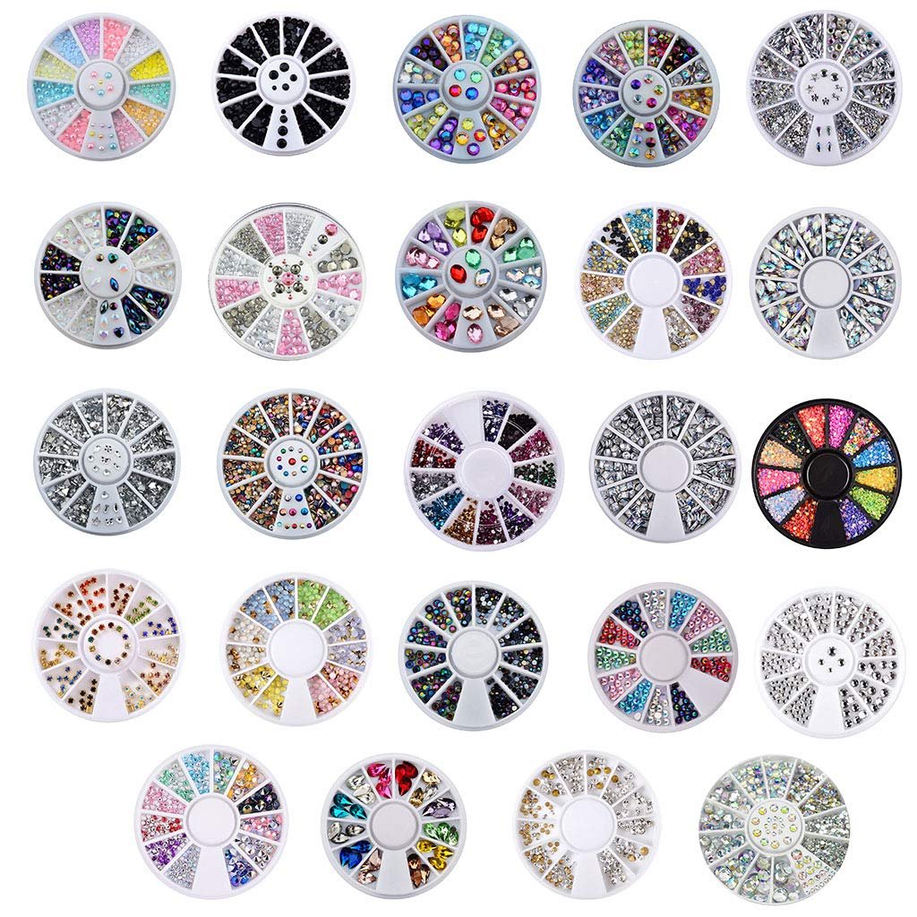 Стразы для ногтей Rhinestone Crystal/Pearl/Nail Stud Earrings DIY Craft Clothing Decoration, фото №2