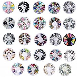 Стразы для ногтей Rhinestone Crystal/Pearl/Nail Stud Earrings DIY Craft Clothing Decoration synthetic.ua - Фото 1