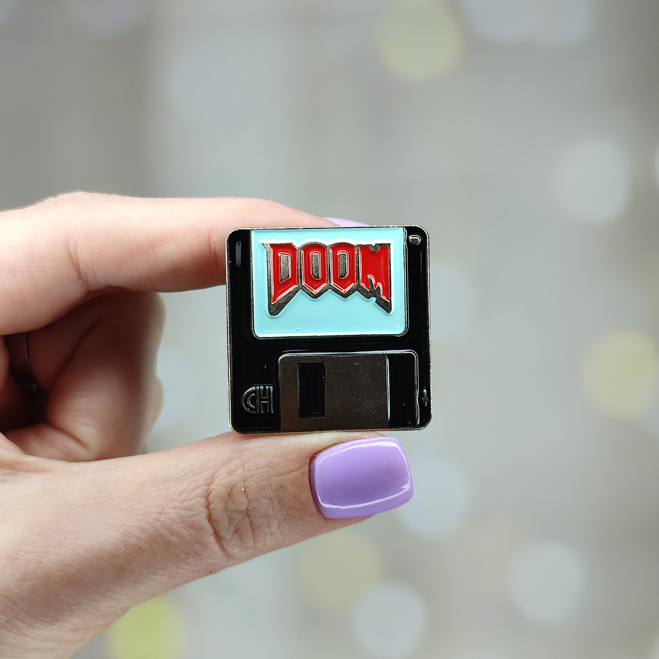 Металлический значок пин Игра Doom, фото №1