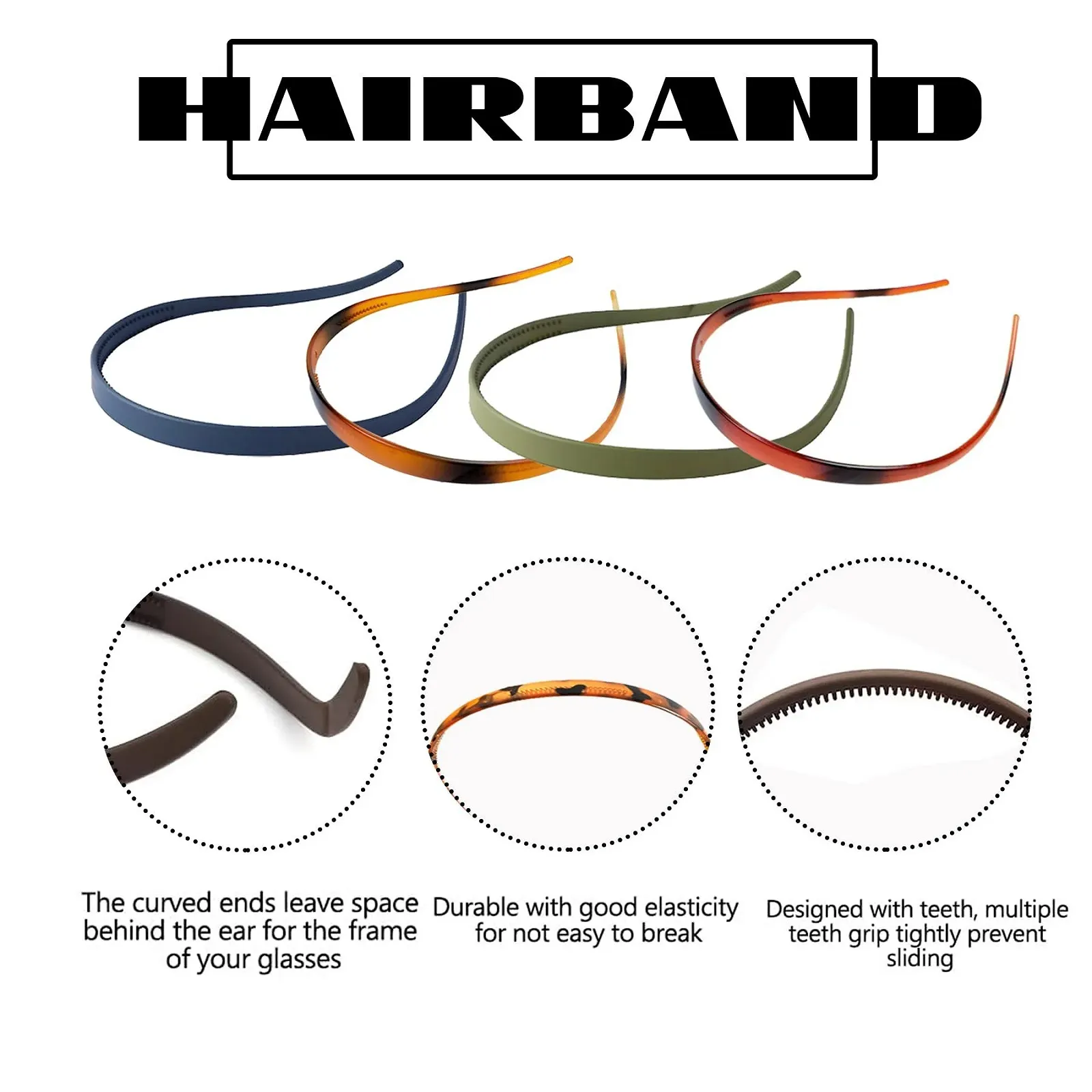 Набор обручей для волос, фото №3 Набор обручей для волос, фото №3