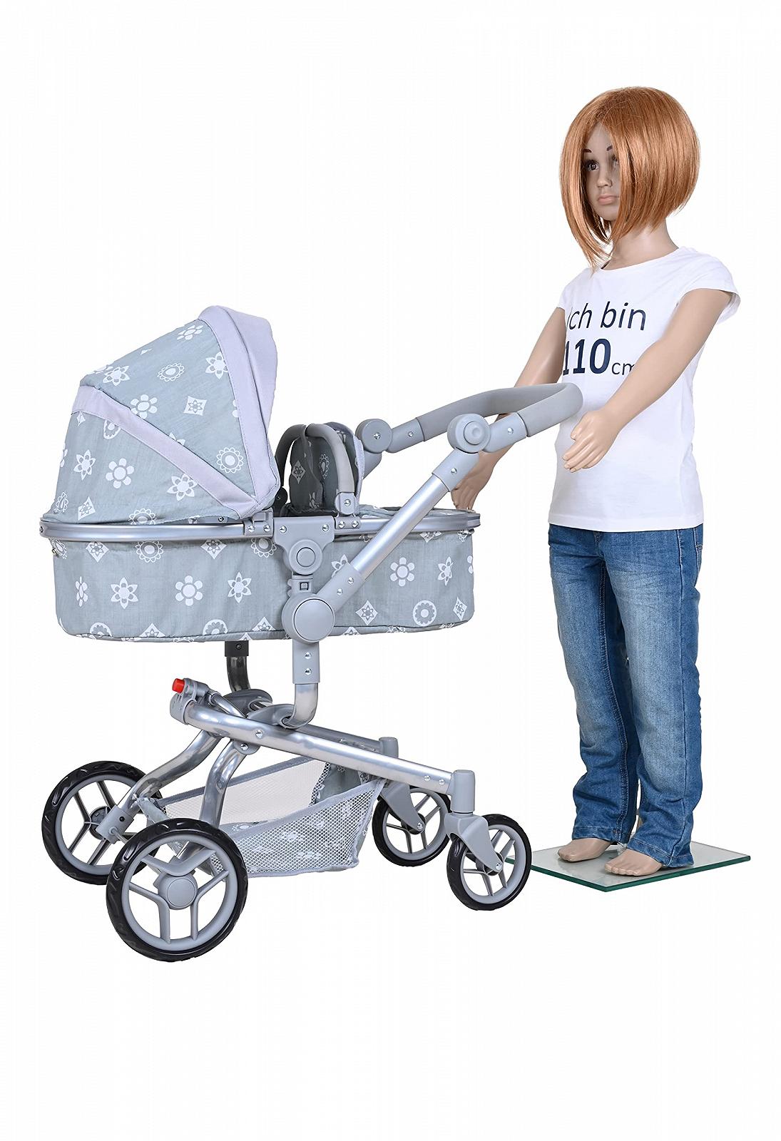 Коляска для ляльок KNORRTOYS.COM Boonk 90940 Королівський Сірий, фото №4