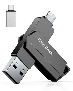 USB накопичувач Snakwip 512GB MFi USB 3.0 Lightning Type C Black - Фото 1