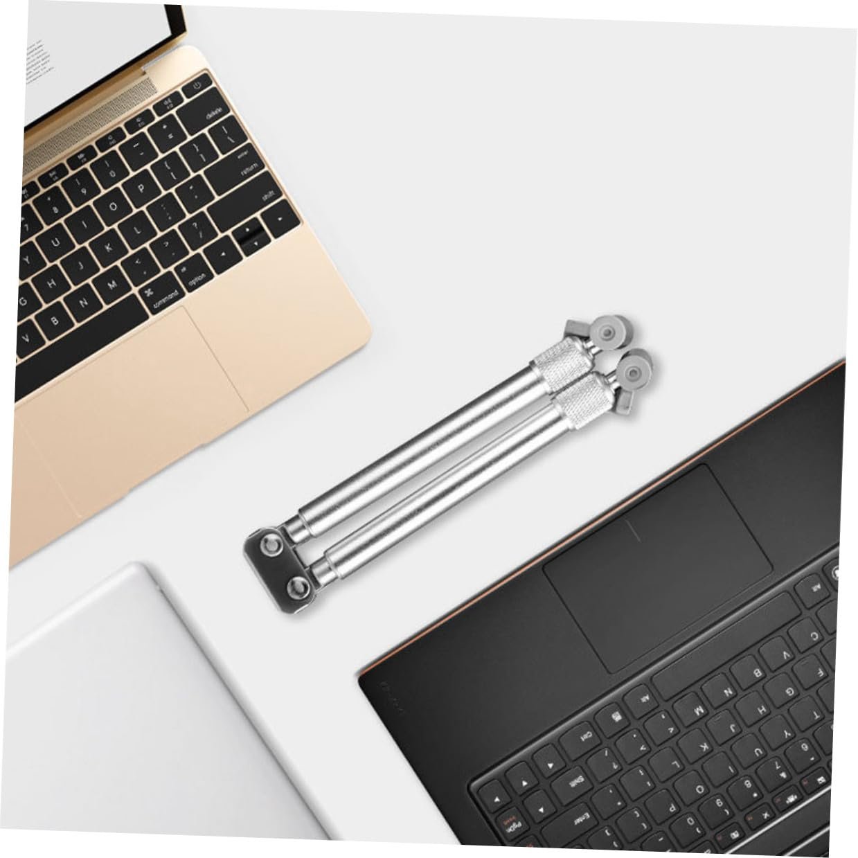 Регульована алюмінієва підставка для ноутбука, складана, стабільна трикутна, фото №7