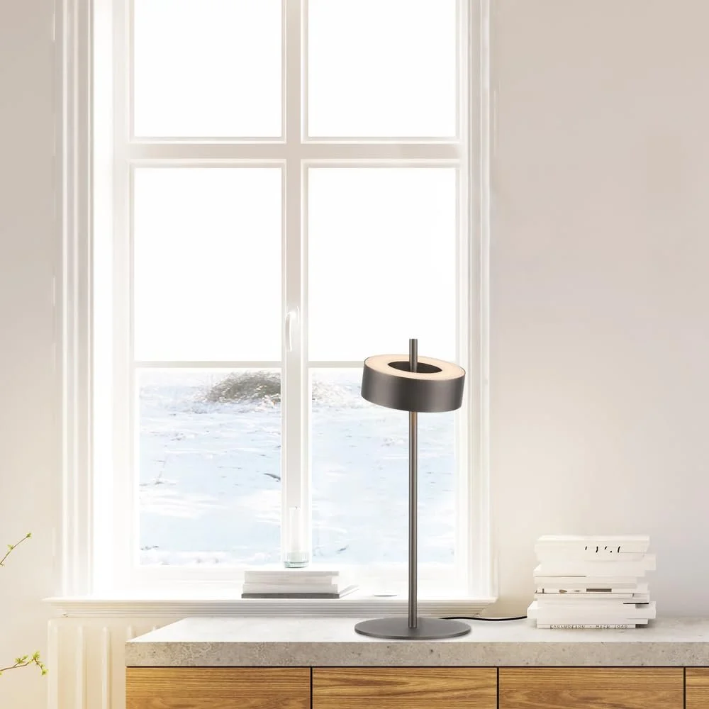 Настільна лампа Paul Neuhaus LED Smart Home CCT ZigBee темно-металевий коричневий, фото №2