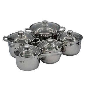 Benson BN-207 Набор кастрюль из нержавеющей стали на 10 предметов - Фото 1