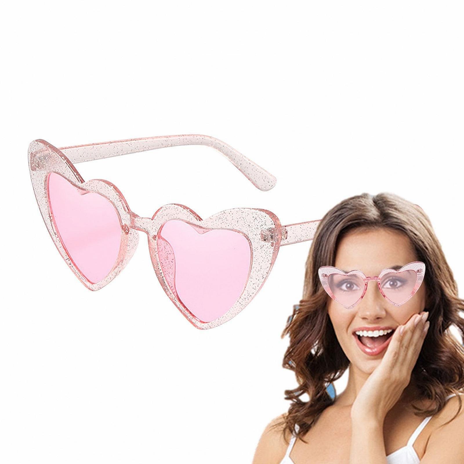 Солнцезащитные Очки Moxeupon Сердцевидные Модные Ретро Прозрачные Разноцветные, фото №9