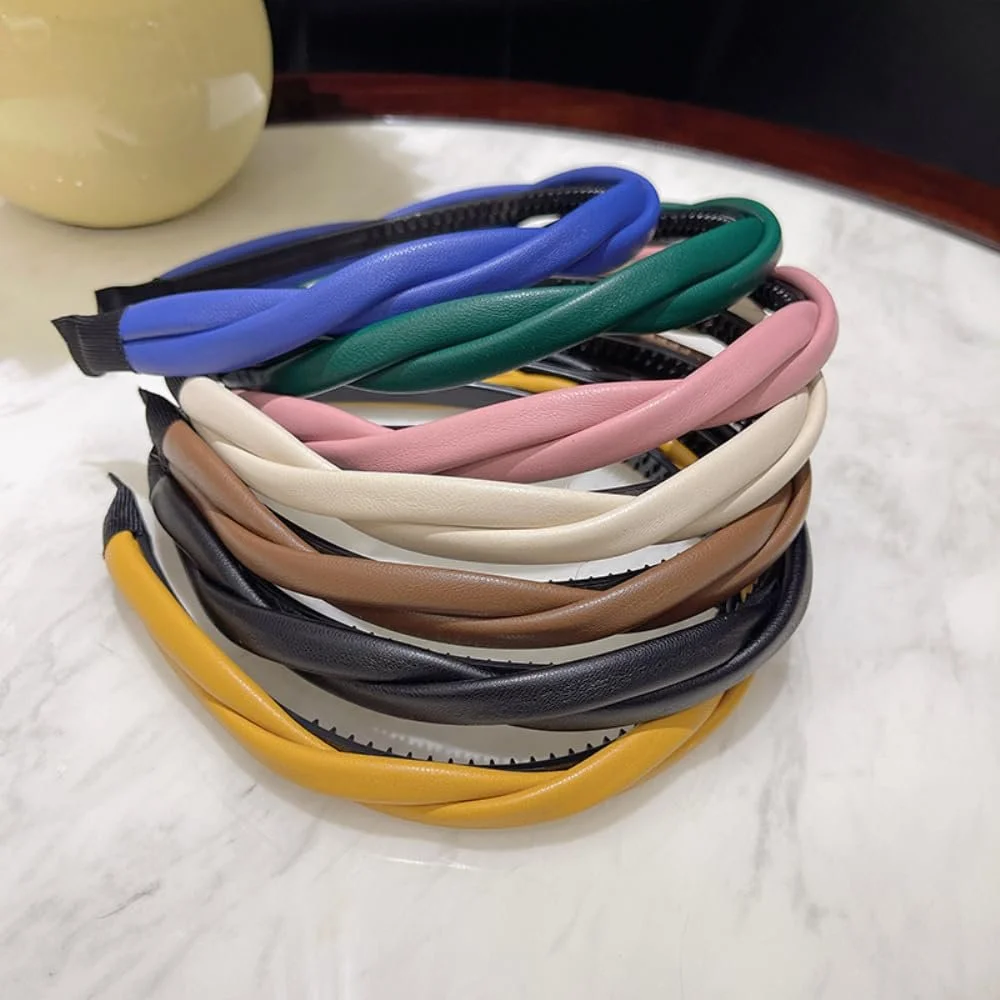 Обруч Шкіряний Плетений Двошаровий, фото №3