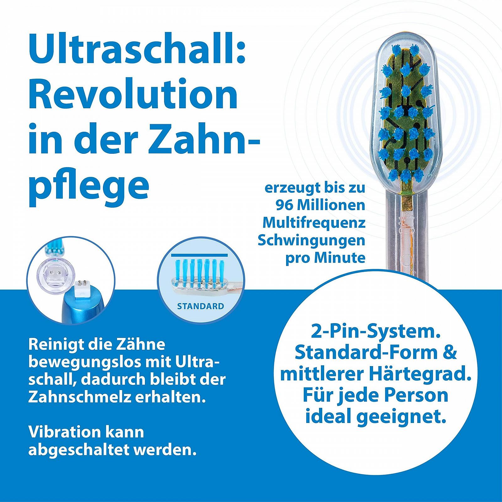 Ультразвукова зубна щітка emmi-dent Metallic Starter Set Пастельний зелений, фото №3