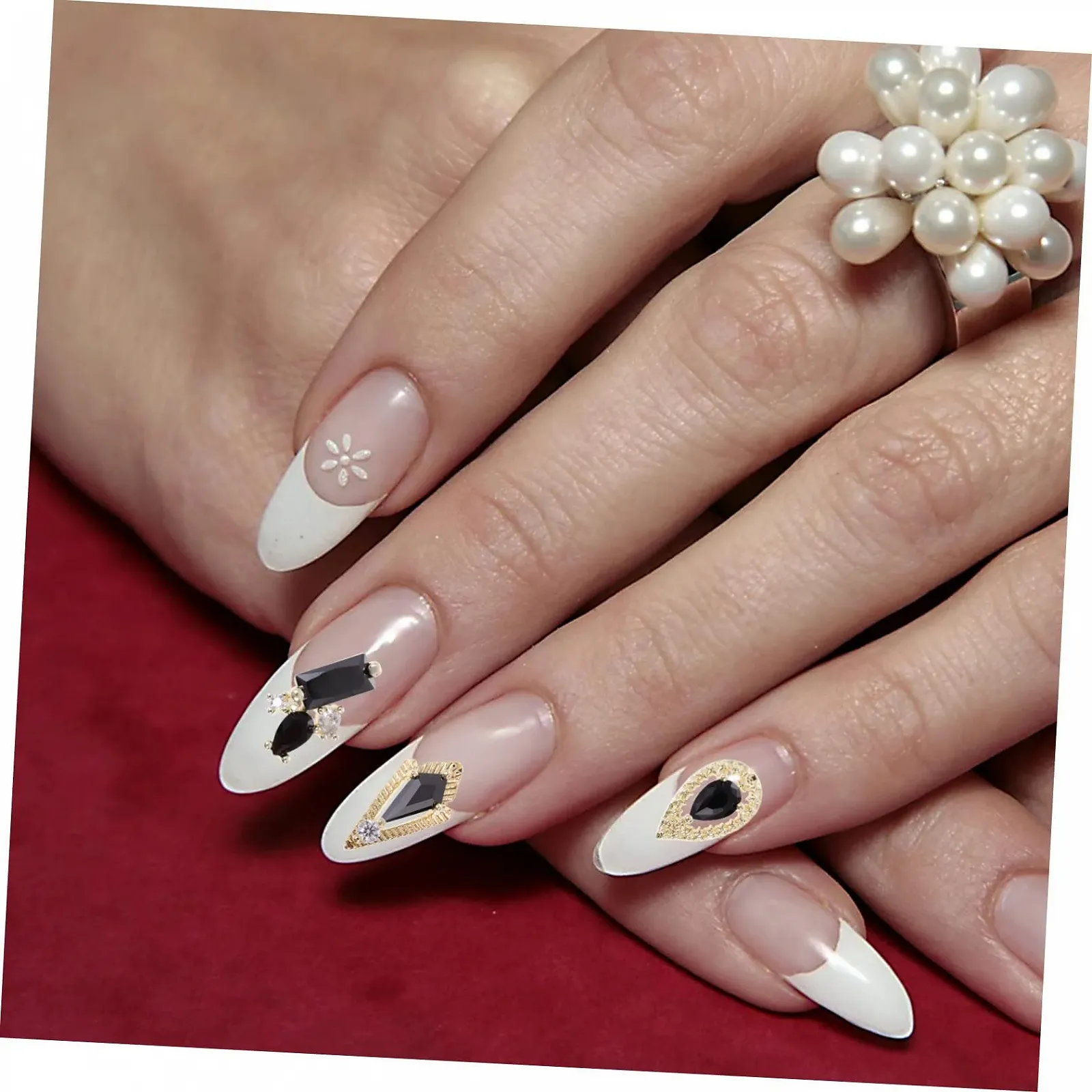 Прикраса для нігтів Zircon POPETPOP Набір. Чорний, фото №9