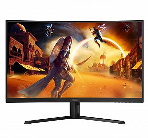 Монитор AOC Gaming CQ32G4VE 32 дюйма QHD Curved 180 Гц 0.5 мс HDR10 FreeSync Premium (2560 x 1440 HDMI DisplayPort) Черный/Серый synthetic.ua - Фото 1