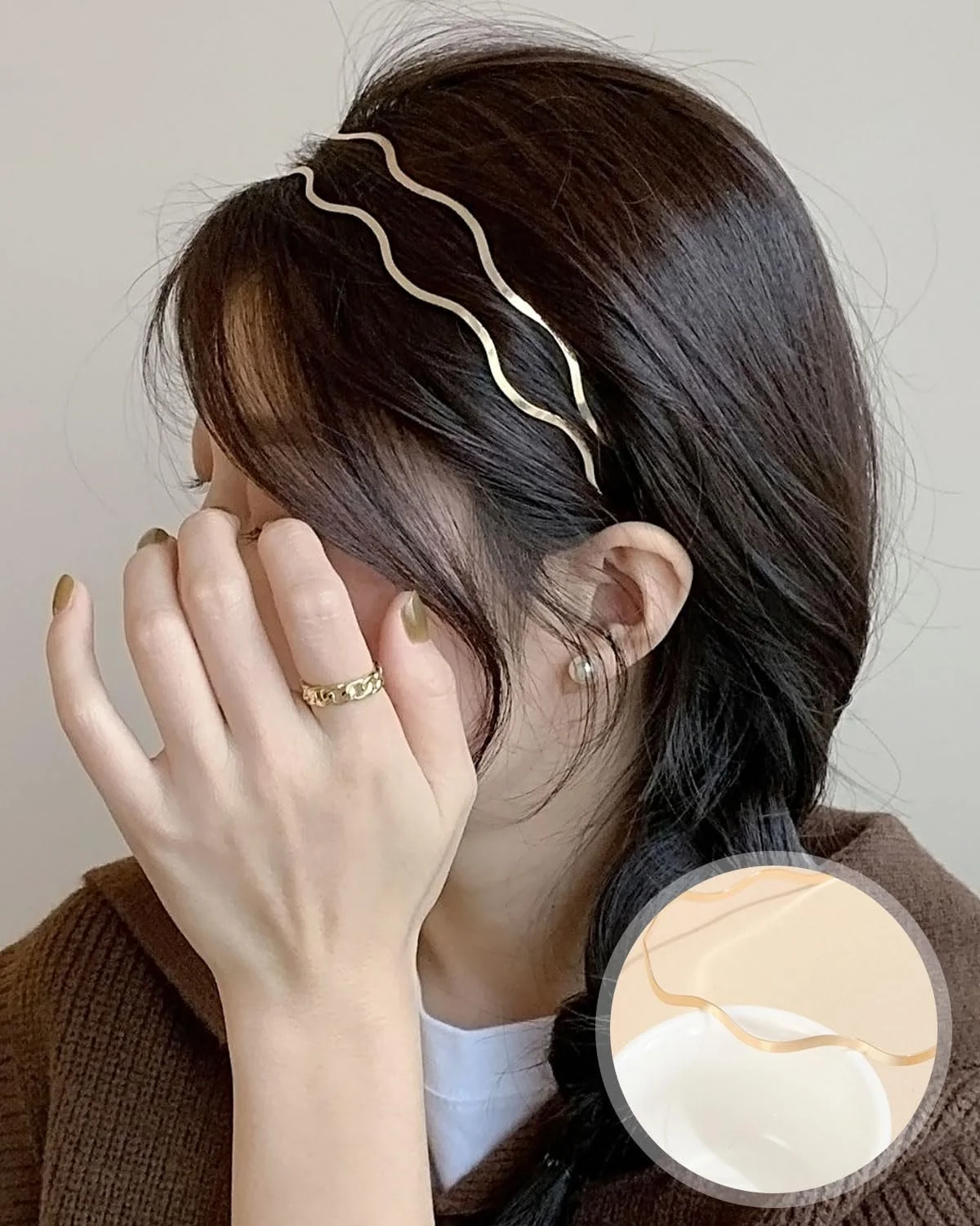 Обруч Метал Набір Аксесуарів для Волосся, фото №4