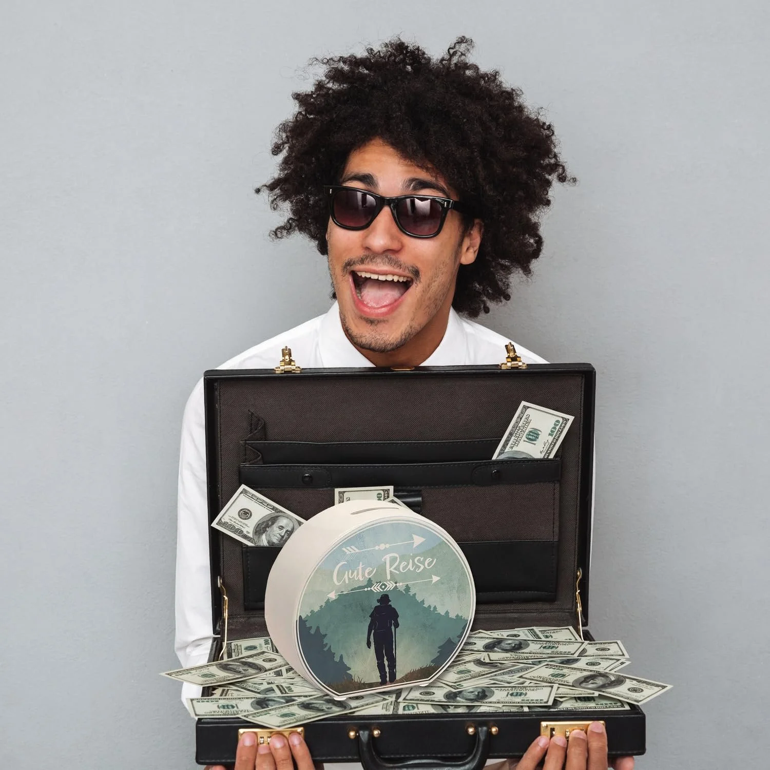 Скарбничка для подорожей із мотивом походу керамічна «Good Journey», фото №5