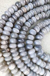 Лунный Камень Бусины Круглые Серый 7-11 мм synthetic.ua - Фото 1