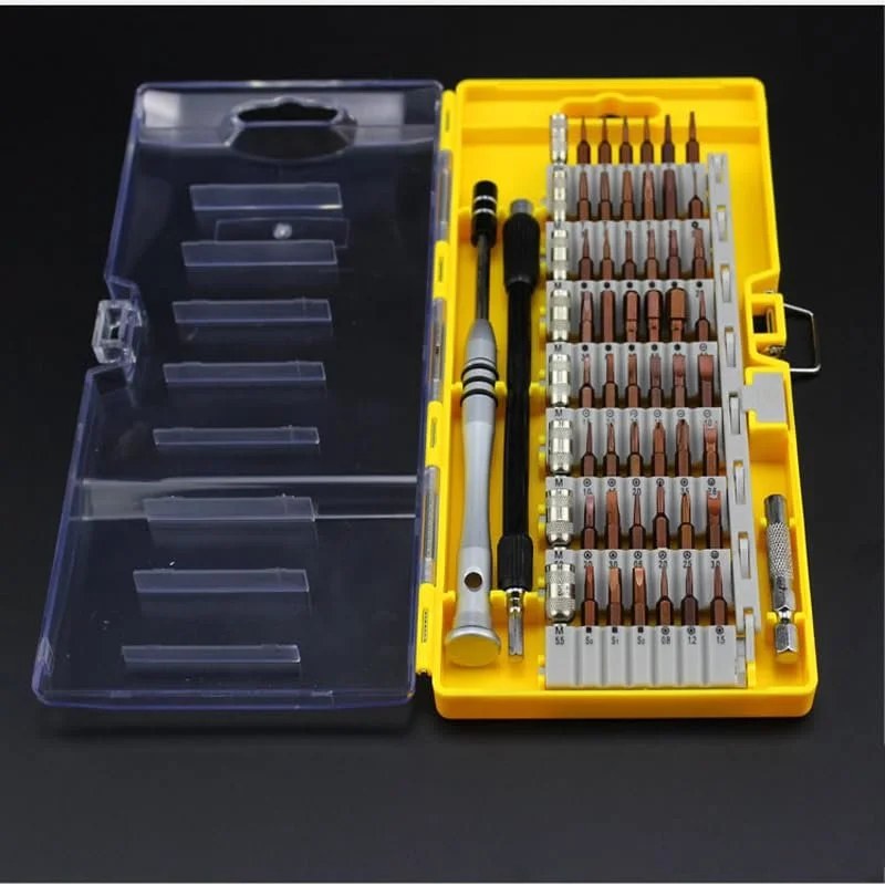 Набір викруток Precision Mechanic 60 в 1 Mini Tool Set Жовтий, фото №1
