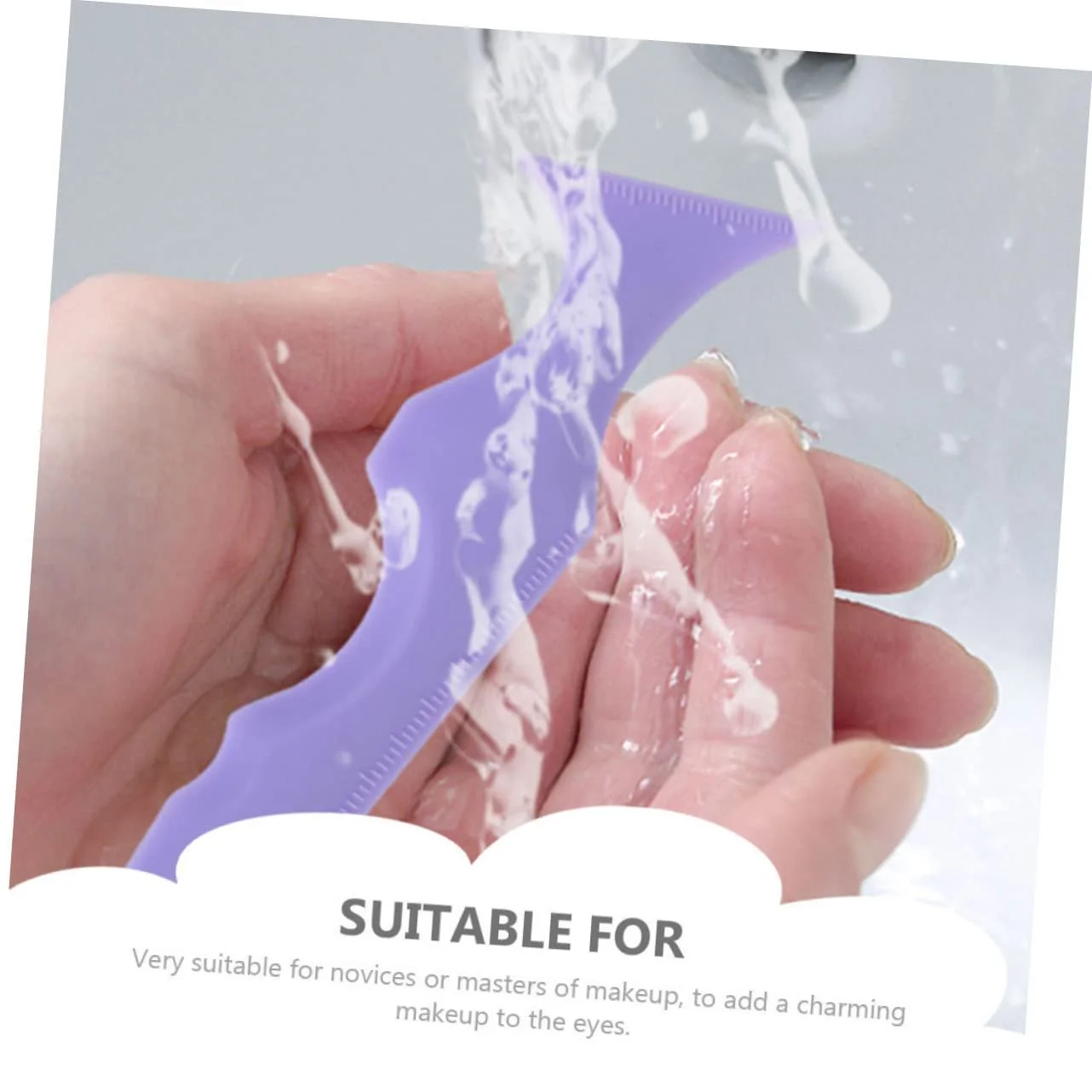 Трафареты для макияжа FRCOLOR 6 шт, силиконовые, для бровей, ресниц, формы для завивки, инструменты для подводки глаз, фото №3