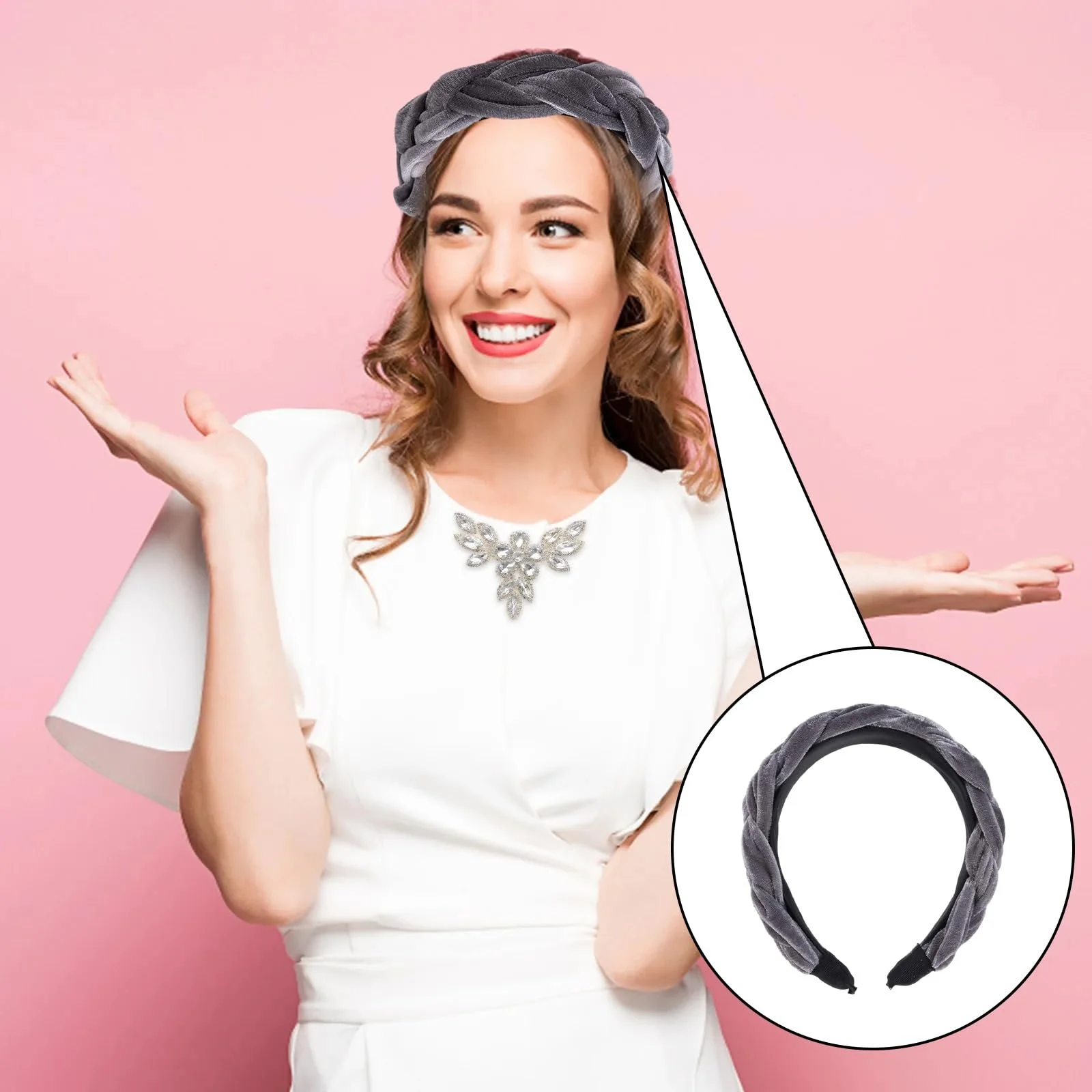 Плетеные обручи для женщин, фото №4 Плетеные обручи для женщин, фото №4