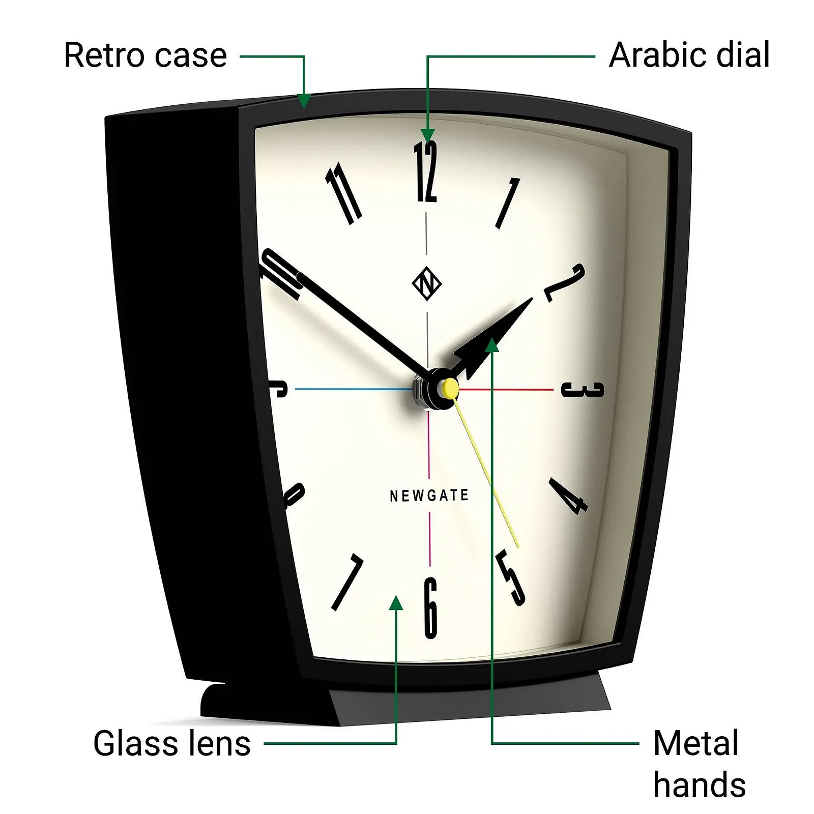 Настільний годинник NEWGATE Odyssey Чорний, фото №6