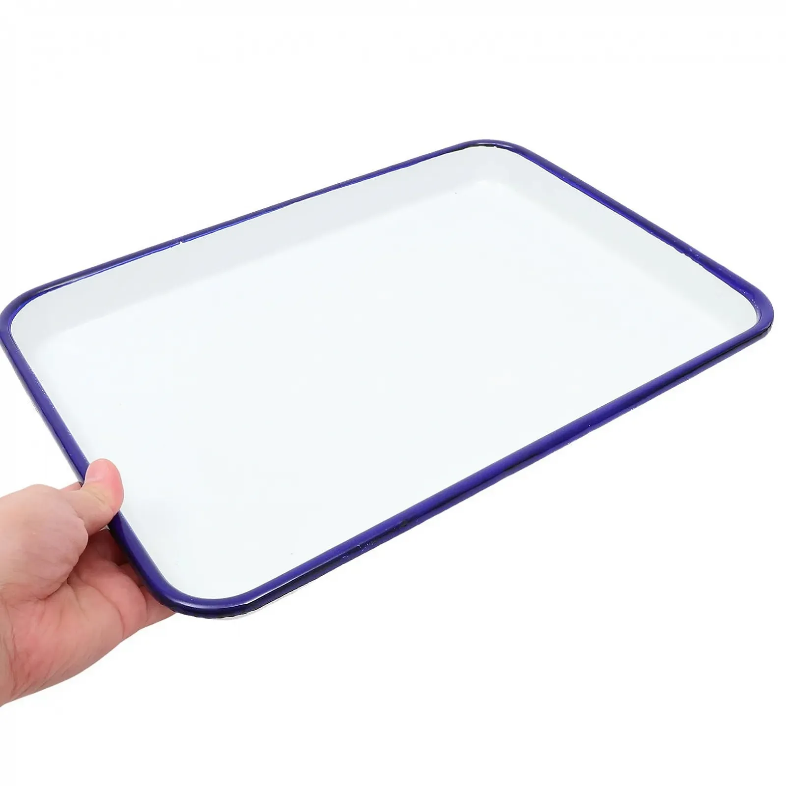 Форма для запекания Toyvian эмалированная прямоугольная термостойкая антипригарная белая, фото №6