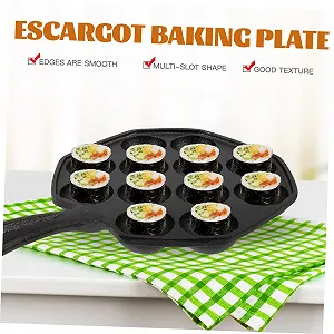 Форма для запікання равликів Sosoport чавунна антипригарна термостійка з рукавичками та пензликом synthetic.ua - Фото 1