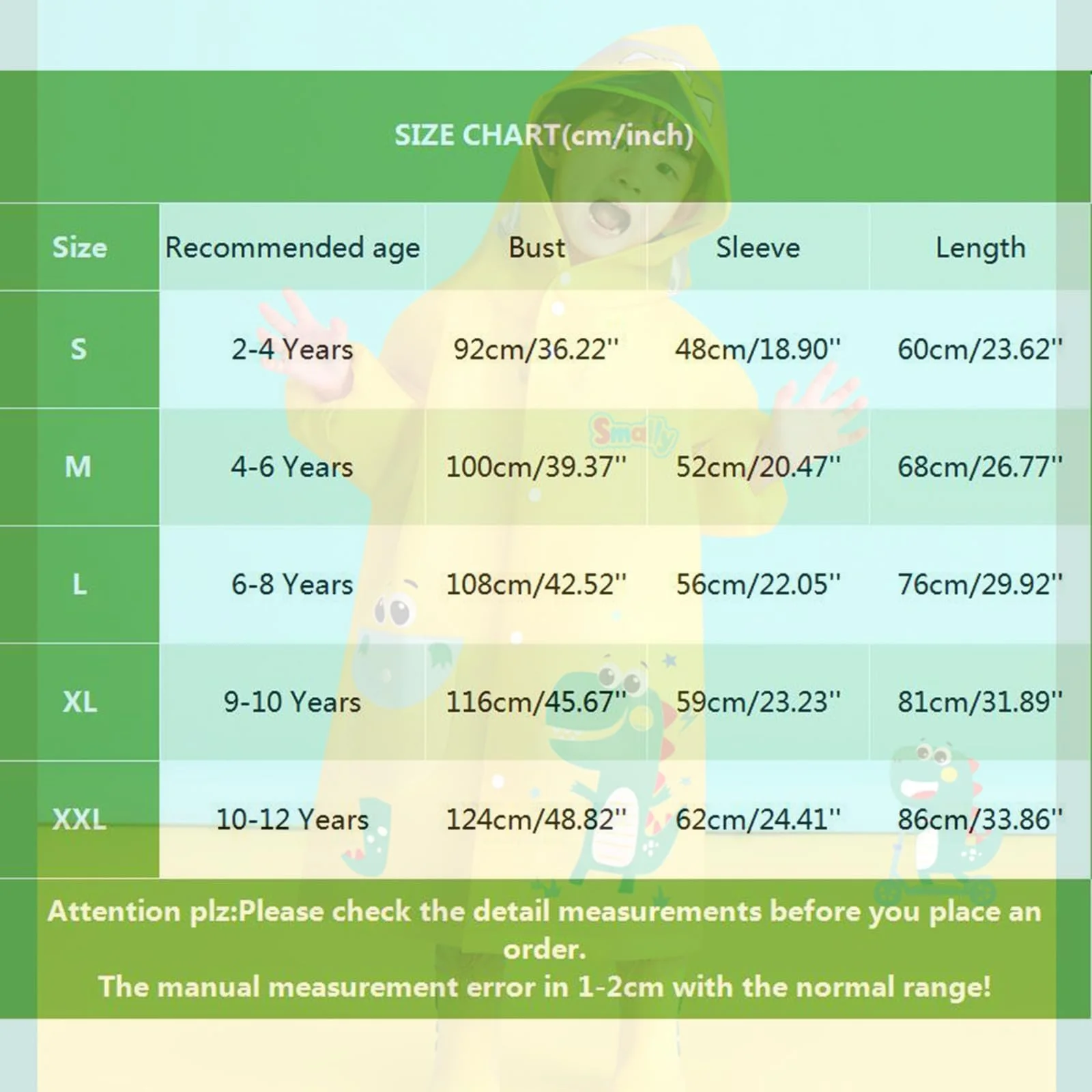 Дитяче легке пончо-дощовик з капюшоном, фото №4 Дитяче легке пончо-дощовик з капюшоном, фото №4