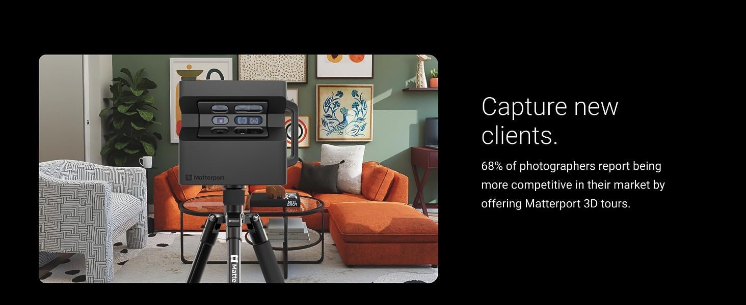 3D Камера Matterport Pro2 3D 360 для создания профессиональных виртуальных 3D туров с 360-градусными видами и фотографией 4K для недвижимости, виртуальных туров, инженерии, архитектуры, фото №7