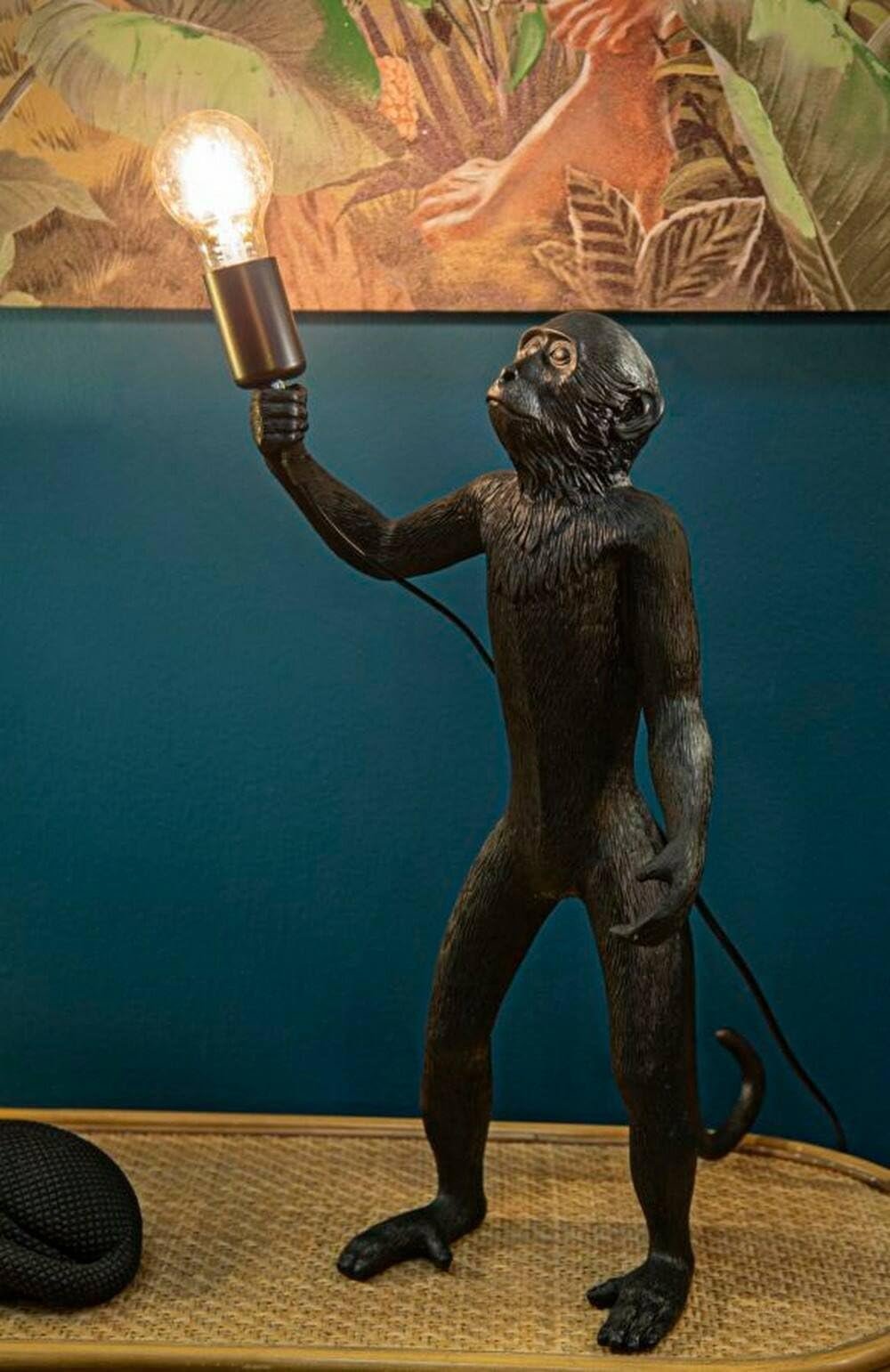 Настільна лампа Dmora Bojano 26 x 34 x 55 см Чорна, фото №1