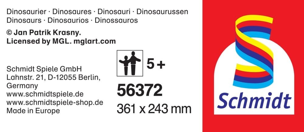Детский пазл Schmidt Spiele 56372 Динозавр 60 деталей с фигурками динозавров, фото №2