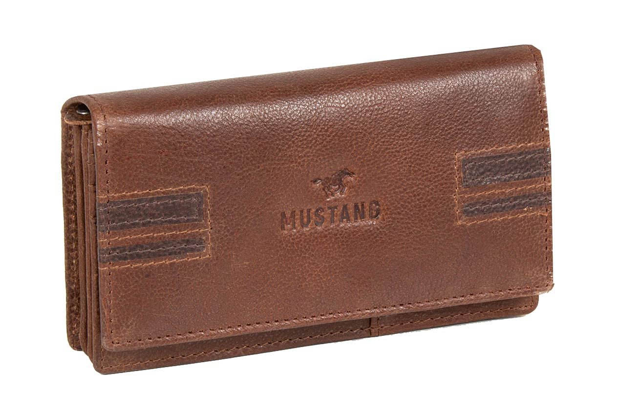 Кошелек кожаный MUSTANG Asti Brown, коричневый, Classic, фото №1