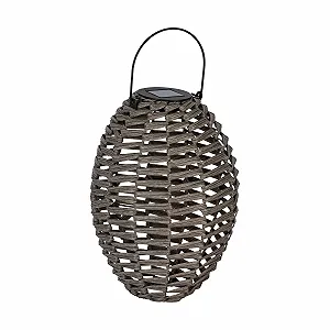 Настільна лампа Eglo Solar LED Wicker Сіра - Фото 1