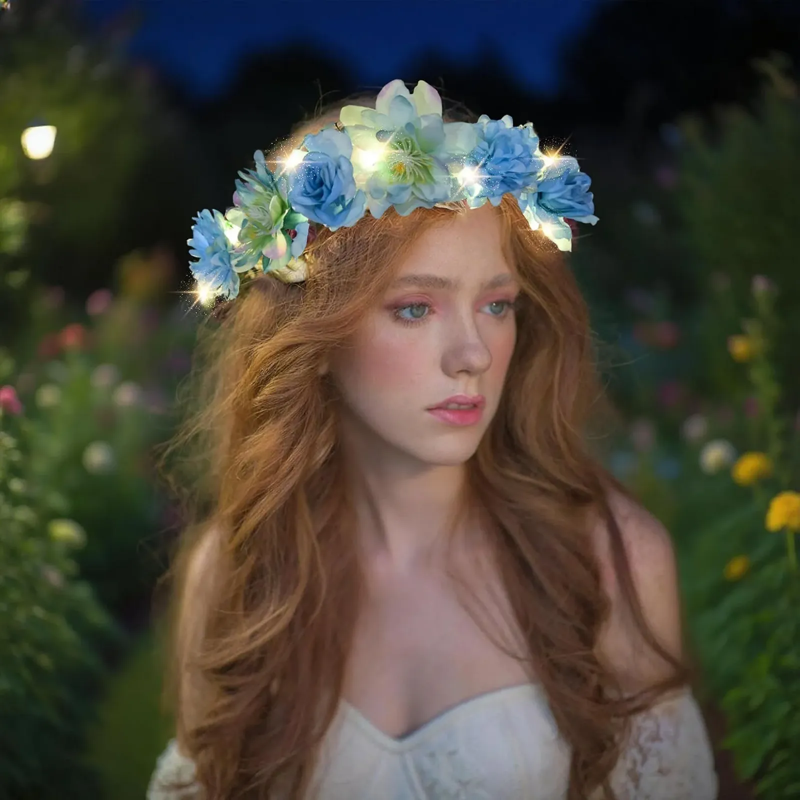 Венок на голову Herbst LED Цветочный, фото №3