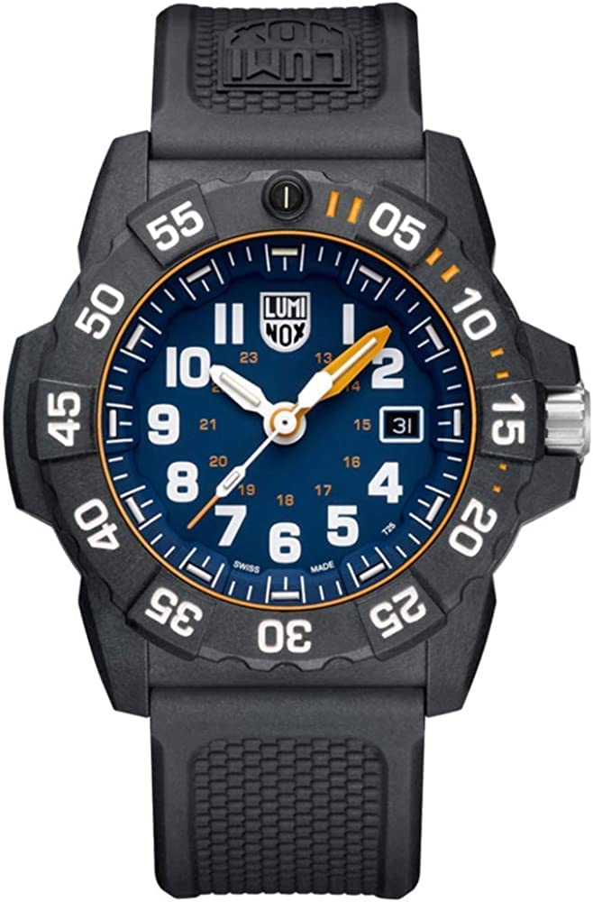 Чоловічий годинник Luminox Navy Seal 45 мм Хронограф Чорний Водонепроникний 200 м З датою Зроблено у Швейцарії, фото №1