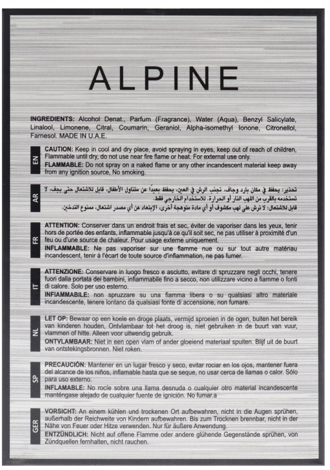 Мужские духи Alpine Homme Sport Maison Alhambra 100 мл, фото №4