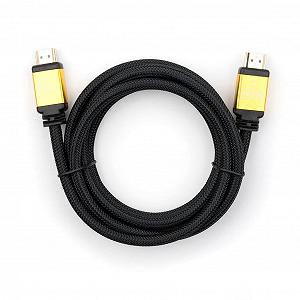 Кабели мультимедийные Vinga HDMI to HDMI 1.8 m metal V2.0 VCPDCHDMI2VMM1.8BK - Фото 1