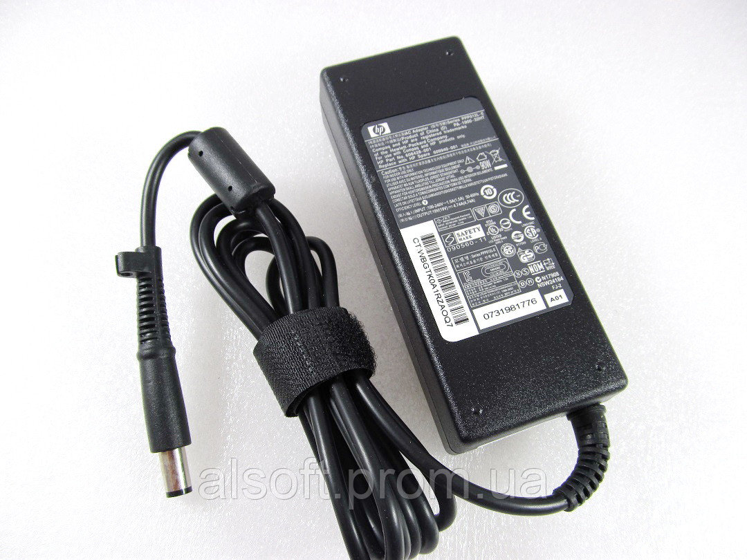 Блок питания для ноутбука HP 90W PPP12L-E 19V 4.74A разъем 7.4-5.1 pin inside 3- pin A40045, фото №1