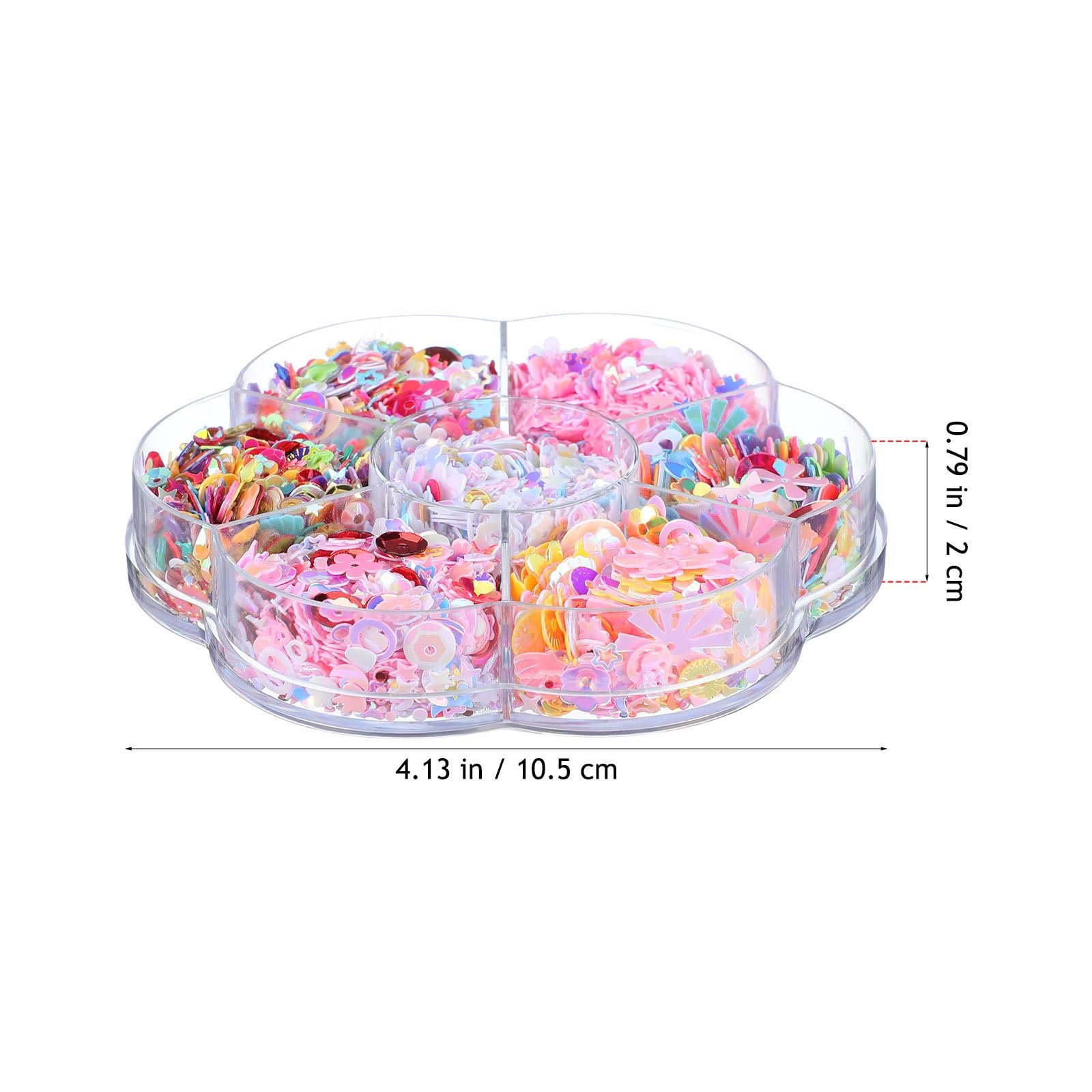 Блестки Рассыпчатые для рукоделия Плоские блестки с ярким светоотражением Разноцветные ювелирные бусинки для шитья Вышивка DIY Одежда Ногтевой дизайн, фото №2