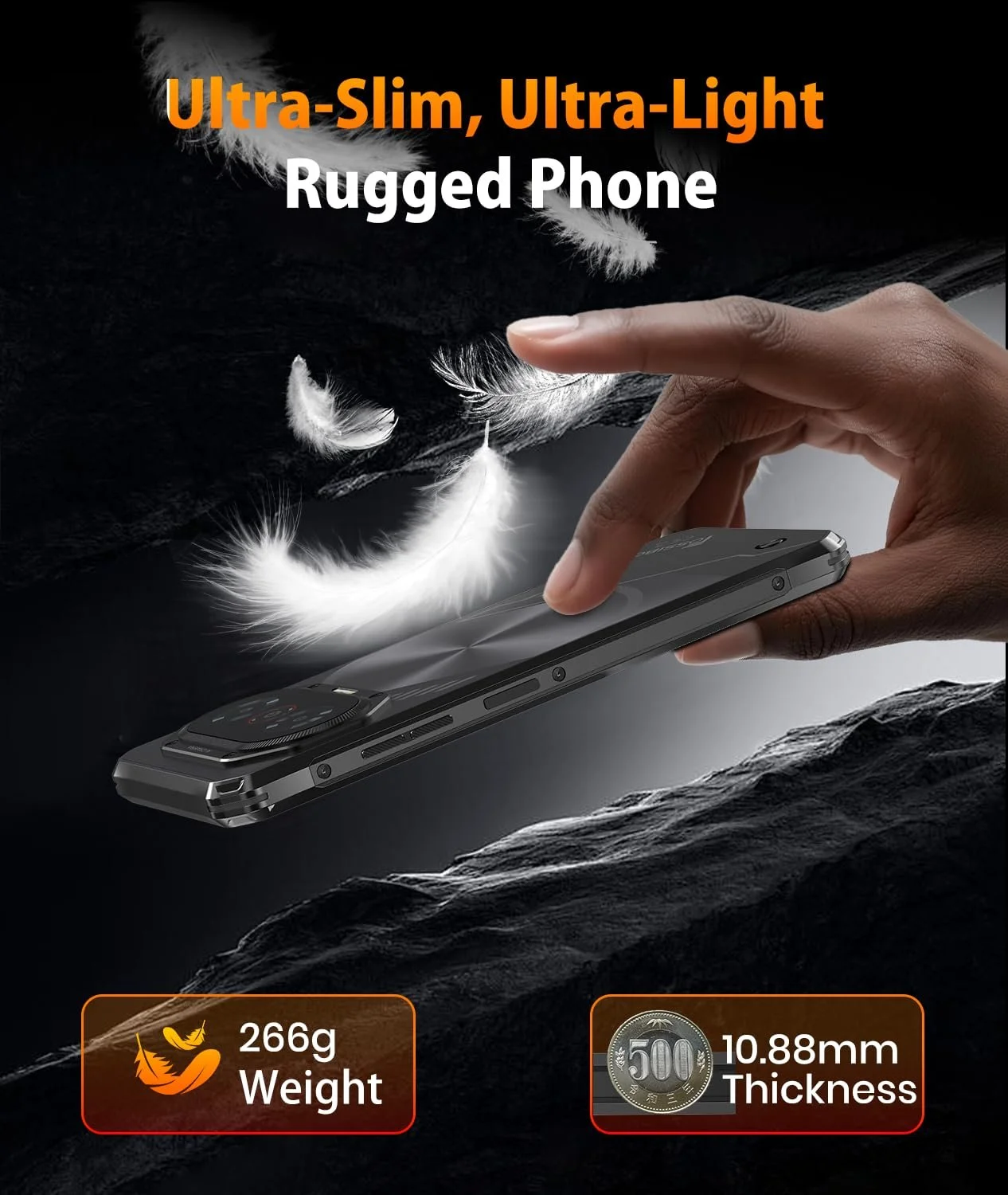 Захищений смартфон FOSSiBOT F114 6.67" Android 15 50+8 МП 12/128 ГБ IP68/IP69K NFC, фото №4