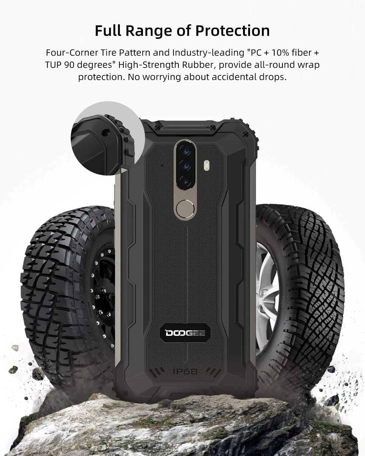 Смарфтон 5.7" Doogee S58 Pro 6/64Gb 8 ядер 16/16Мп 2-SIM Green, фото №3